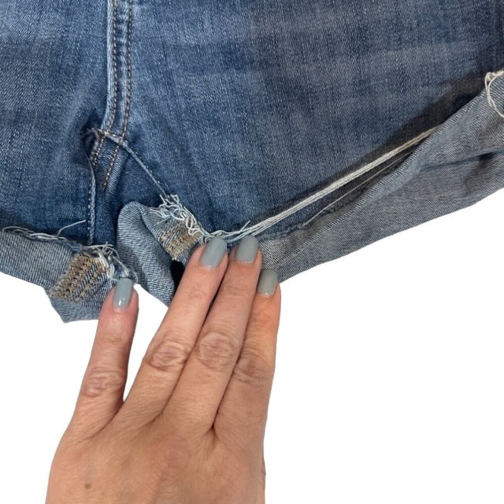 American Eagle Blue Cuffed Trim Basic Casual Deni… - image 4